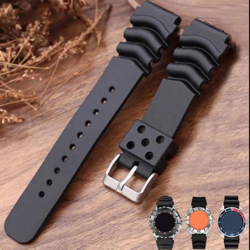 Rubber Strap Diver - Gelang jam tangan Resin selam untuk