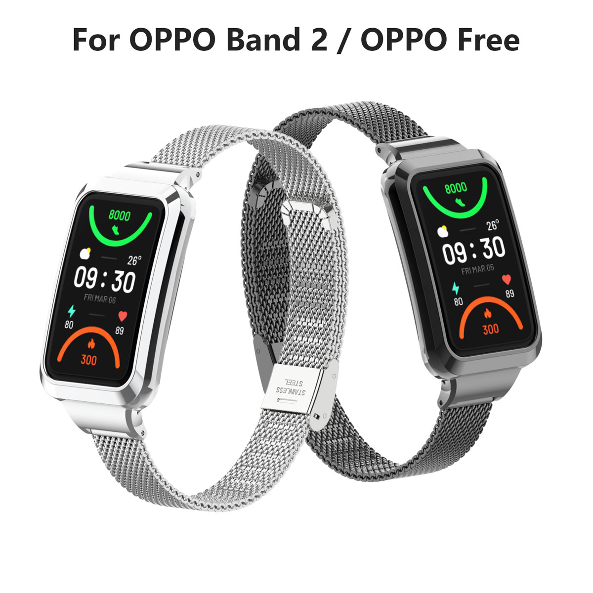 Cocok untuk Oppo Band 2 Tali J - Mesh Strap Metal ulasan dan harga