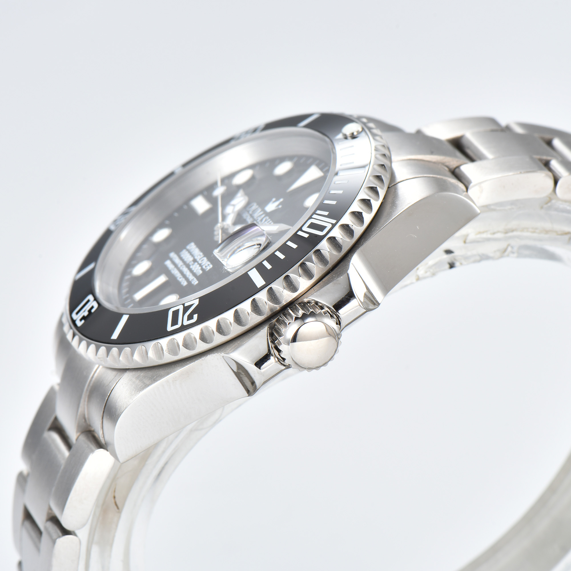 Jam tangan 40mm Jam tangan mek - Stainless Bracelet Diver ulasan dan harga