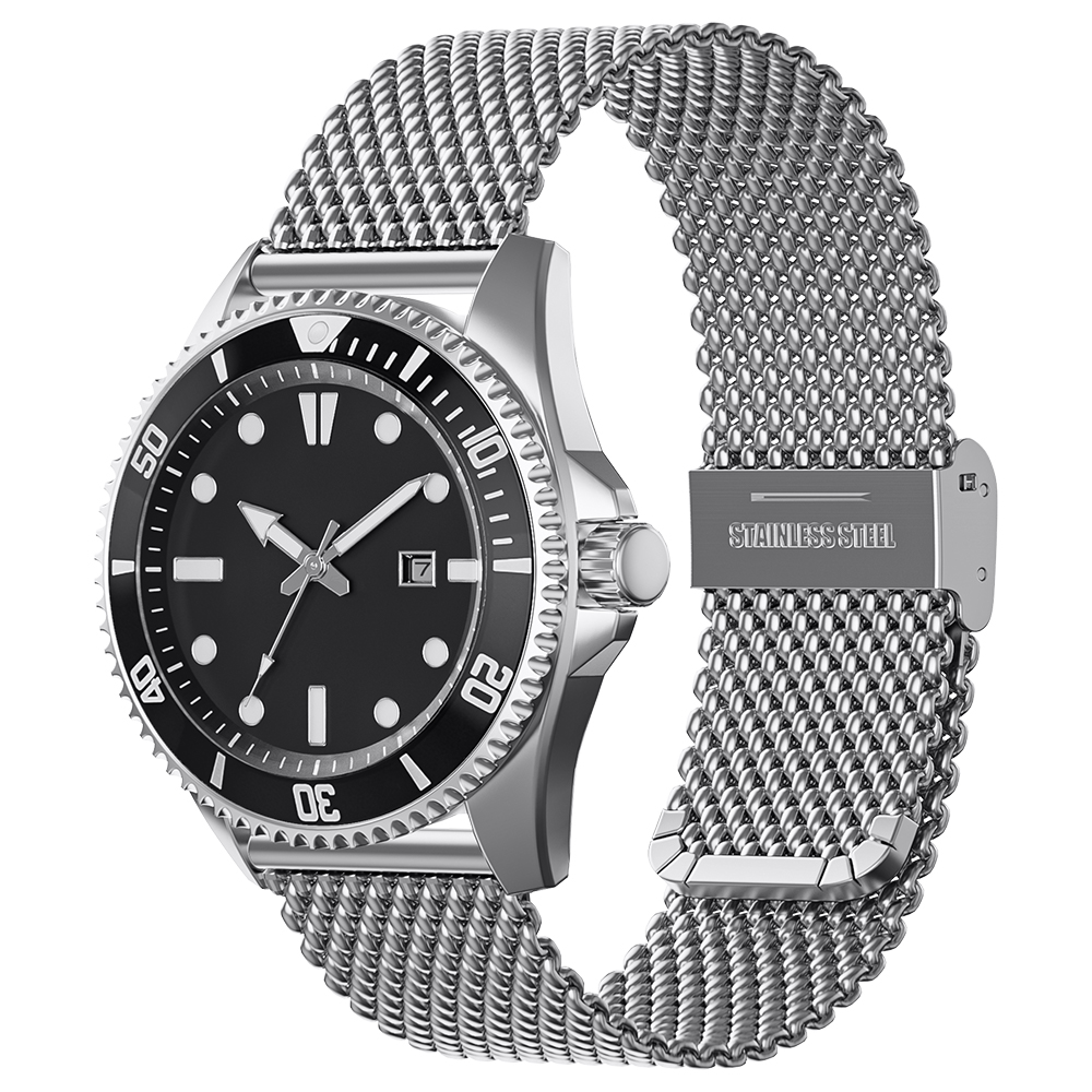 18mm 20mm 22mm 24mm Tali Pengg - Mesh Strap Metal ulasan dan harga
