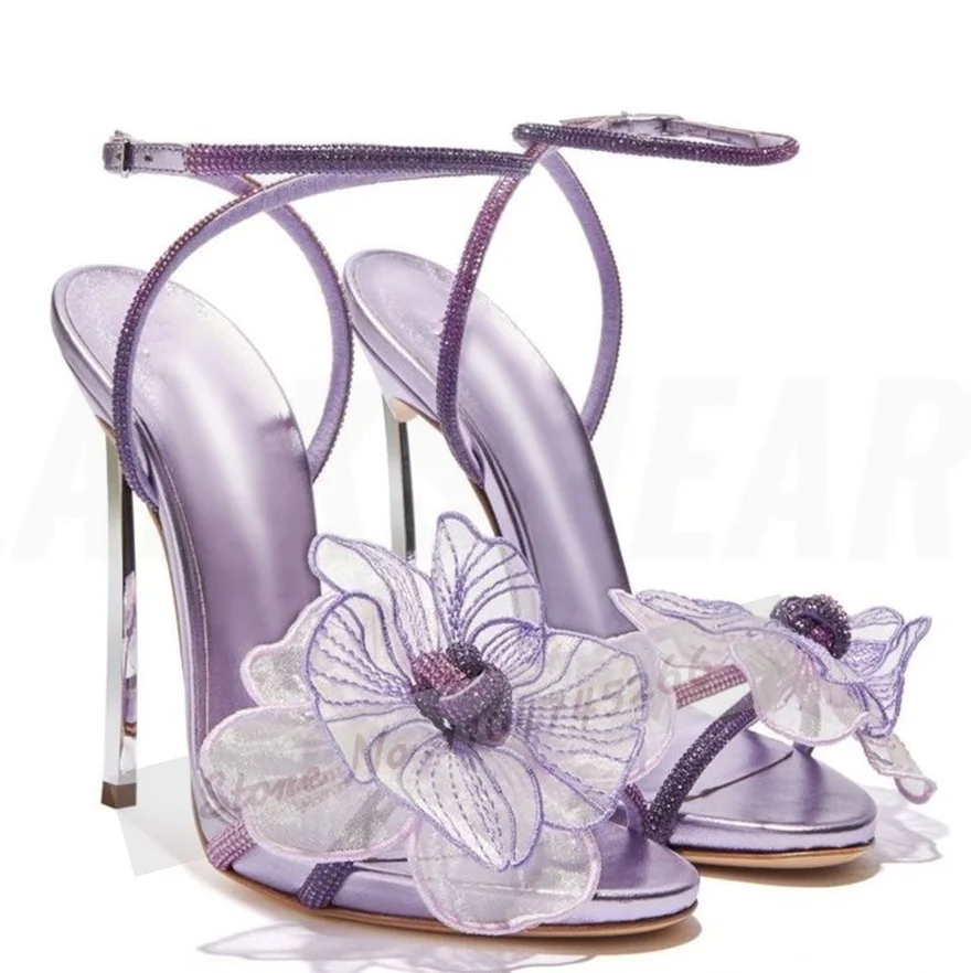 Sandal Bunga Peri Hak Pisau Lo - Mesh Strap Metal ulasan dan harga