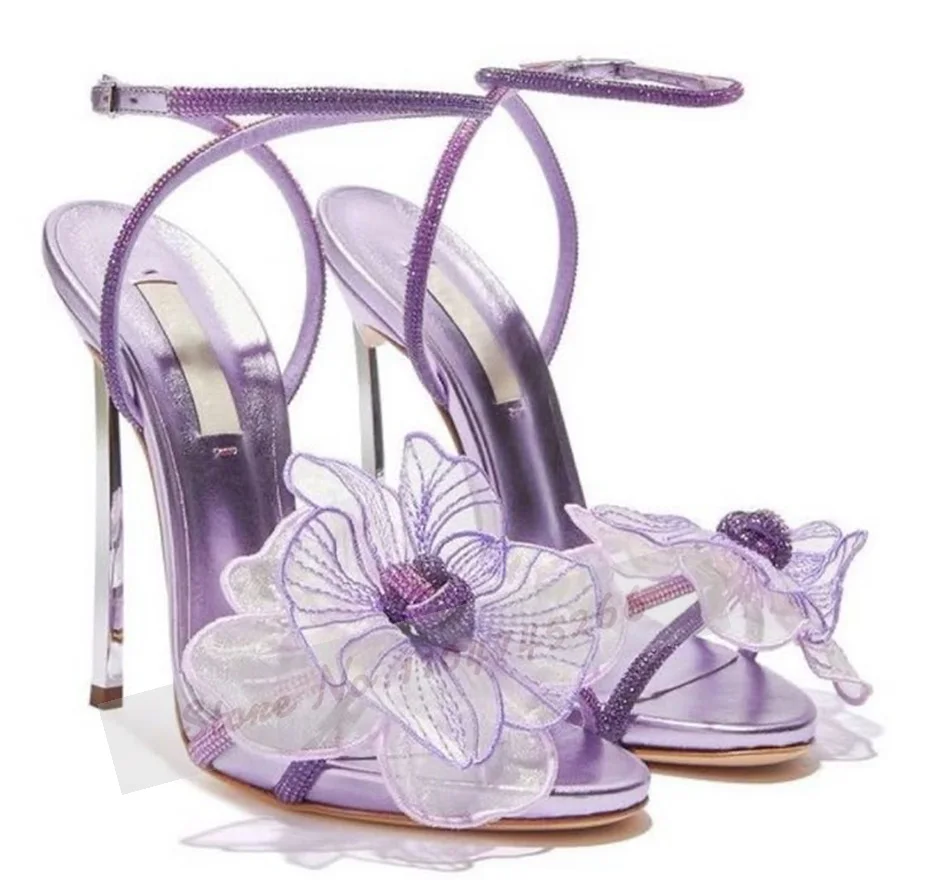 Sandal Bunga Peri Hak Pisau Lo - Mesh Strap Metal ulasan dan harga