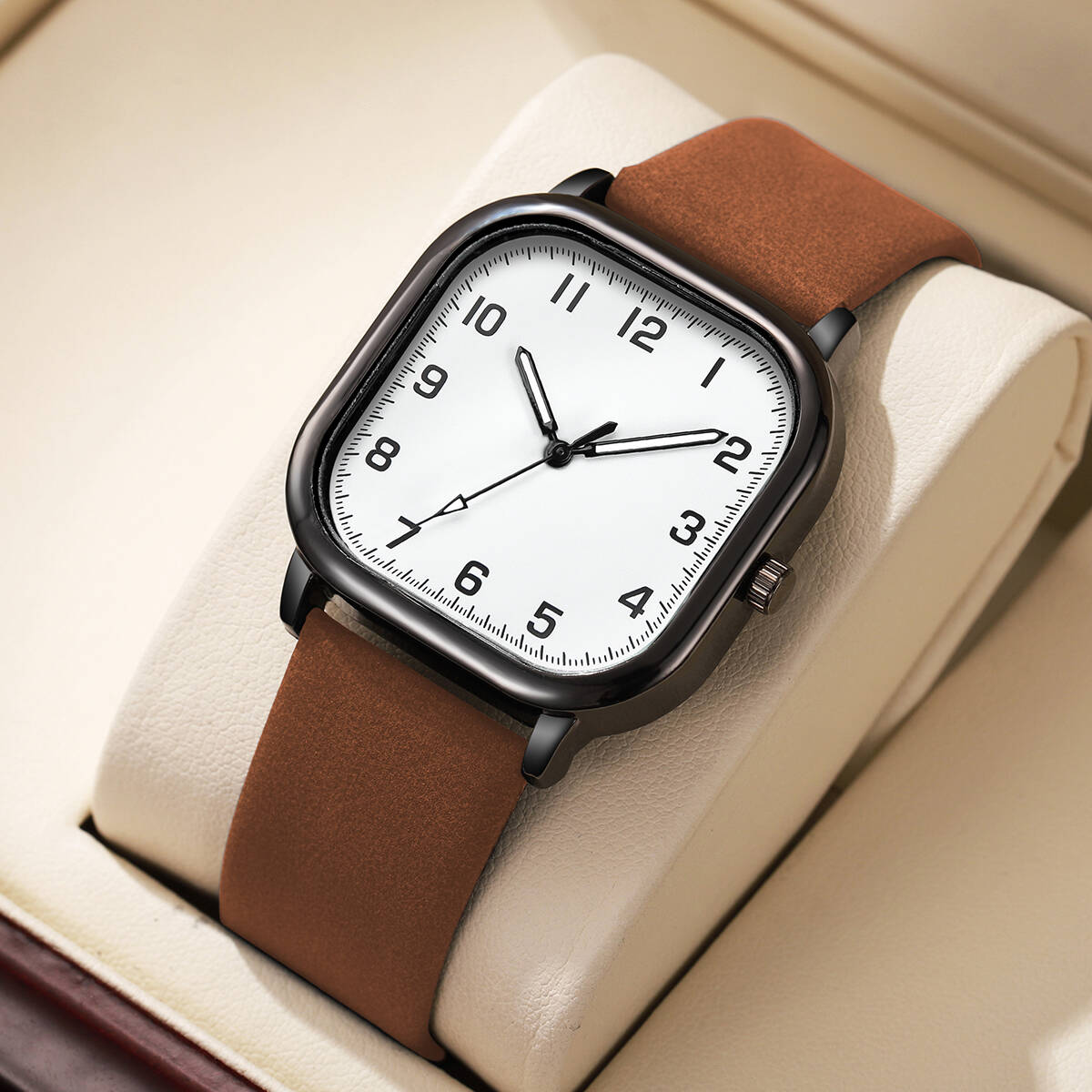 Jam Tangan Bisnis Pria Fashion - Leather Watch Band Men ulasan dan harga