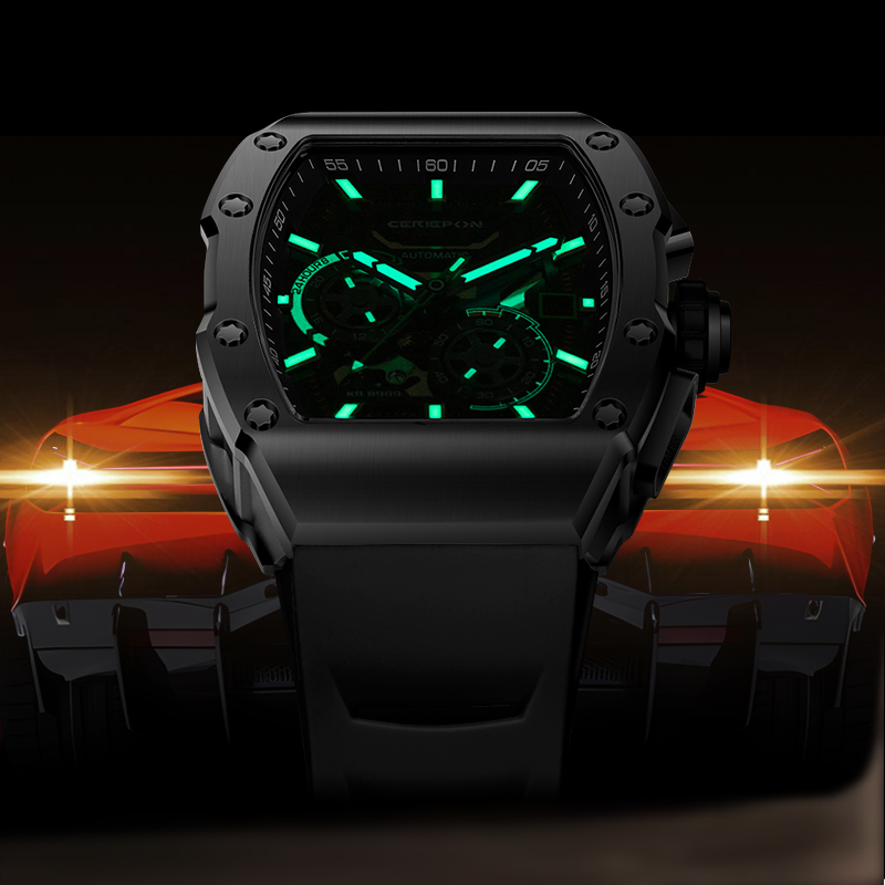 CERIEPON Jam Tangan Otomatis P - Rubber Strap Diver ulasan dan harga
