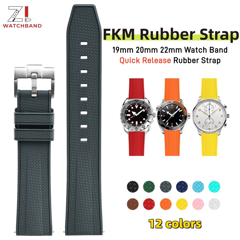 Tali Jam Tangan Fluoro Rubber  - Rubber Strap Diver ulasan dan harga