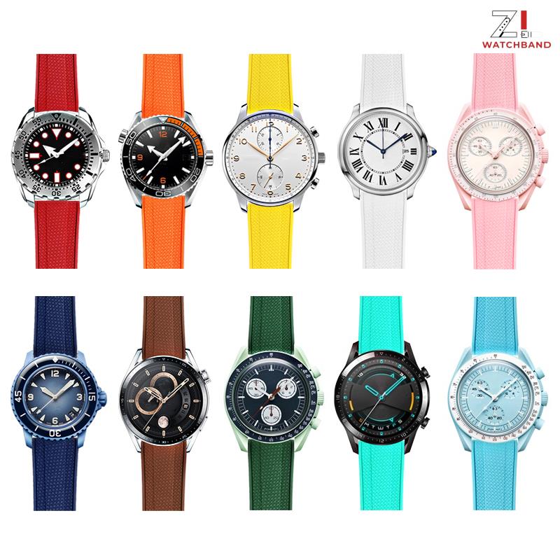 Tali Jam Tangan Fluoro Rubber  - Rubber Strap Diver ulasan dan harga