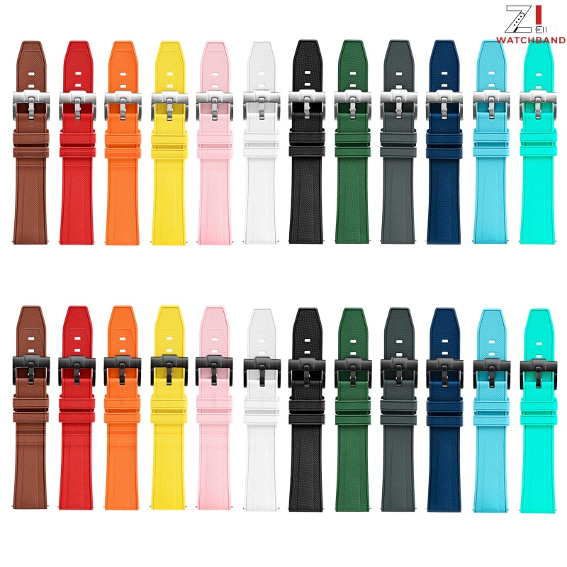 Tali Jam Tangan Fluoro Rubber  - Rubber Strap Diver ulasan dan harga