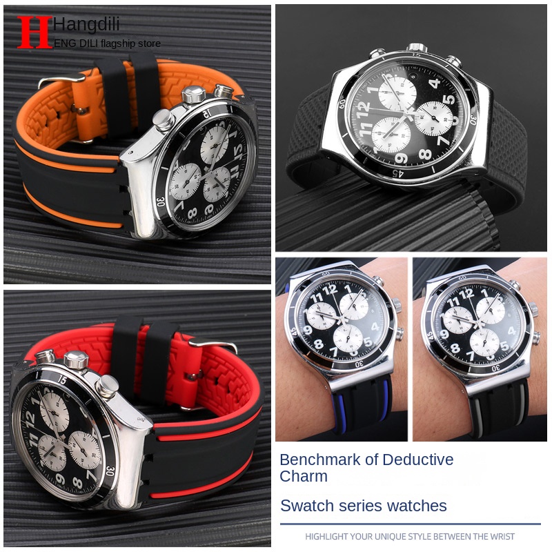 Untuk Tali Jam Tangan Swatch Y - Rubber Strap Diver ulasan dan harga