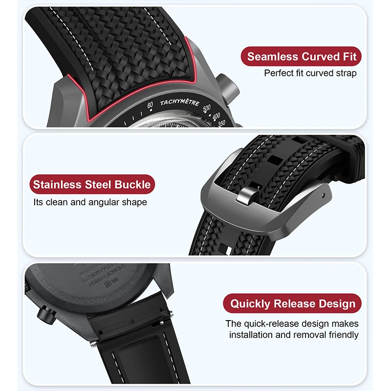 Tali Jam Tangan Karet 20mm den - Rubber Strap Diver ulasan dan harga