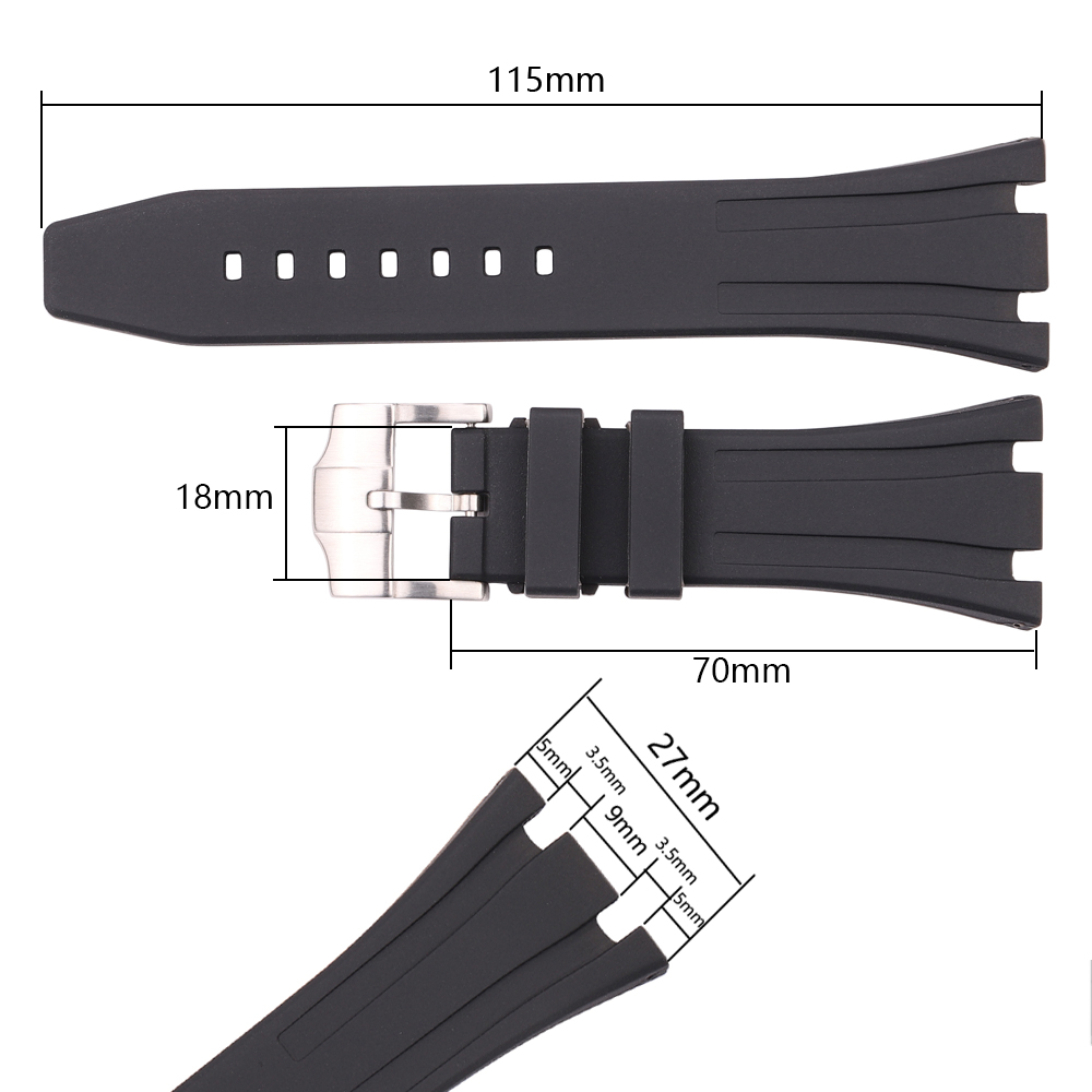 Gelang jam tangan karet 26mm 2 - Rubber Strap Diver ulasan dan harga
